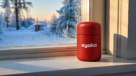 Ayaka jar on a winter windowsill